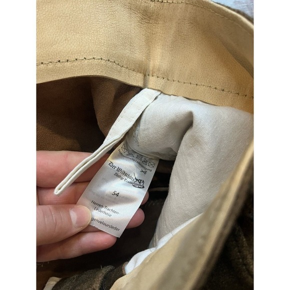 The Wildschutz Traditional Authentic Suede Leather Lederhose Trouser Pant Sz 54 - Picture 7 of 12